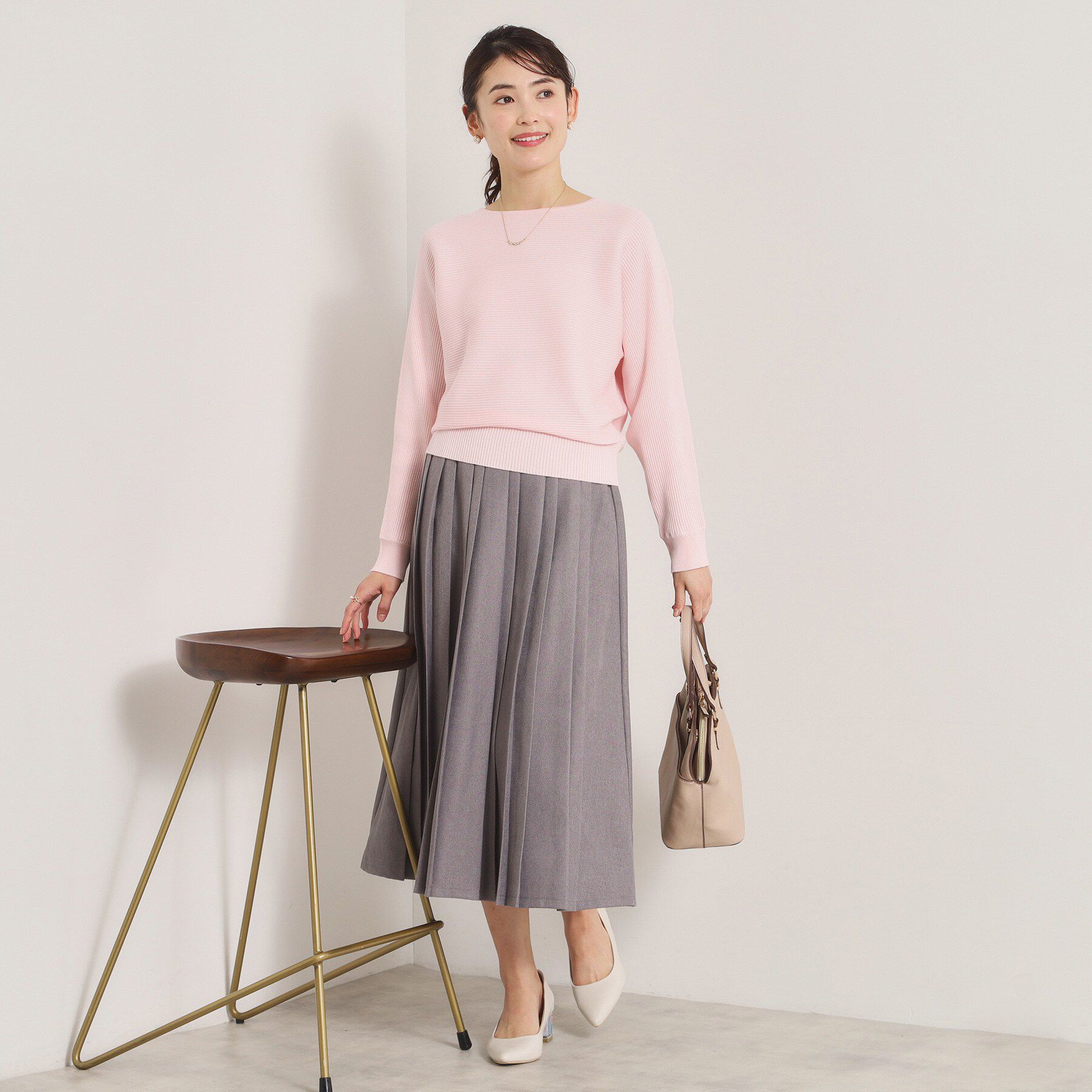 ITS&rsquo;DEMO「【洗濯機OK】花粉防止リブドルマンニット」|ニット・セーター|