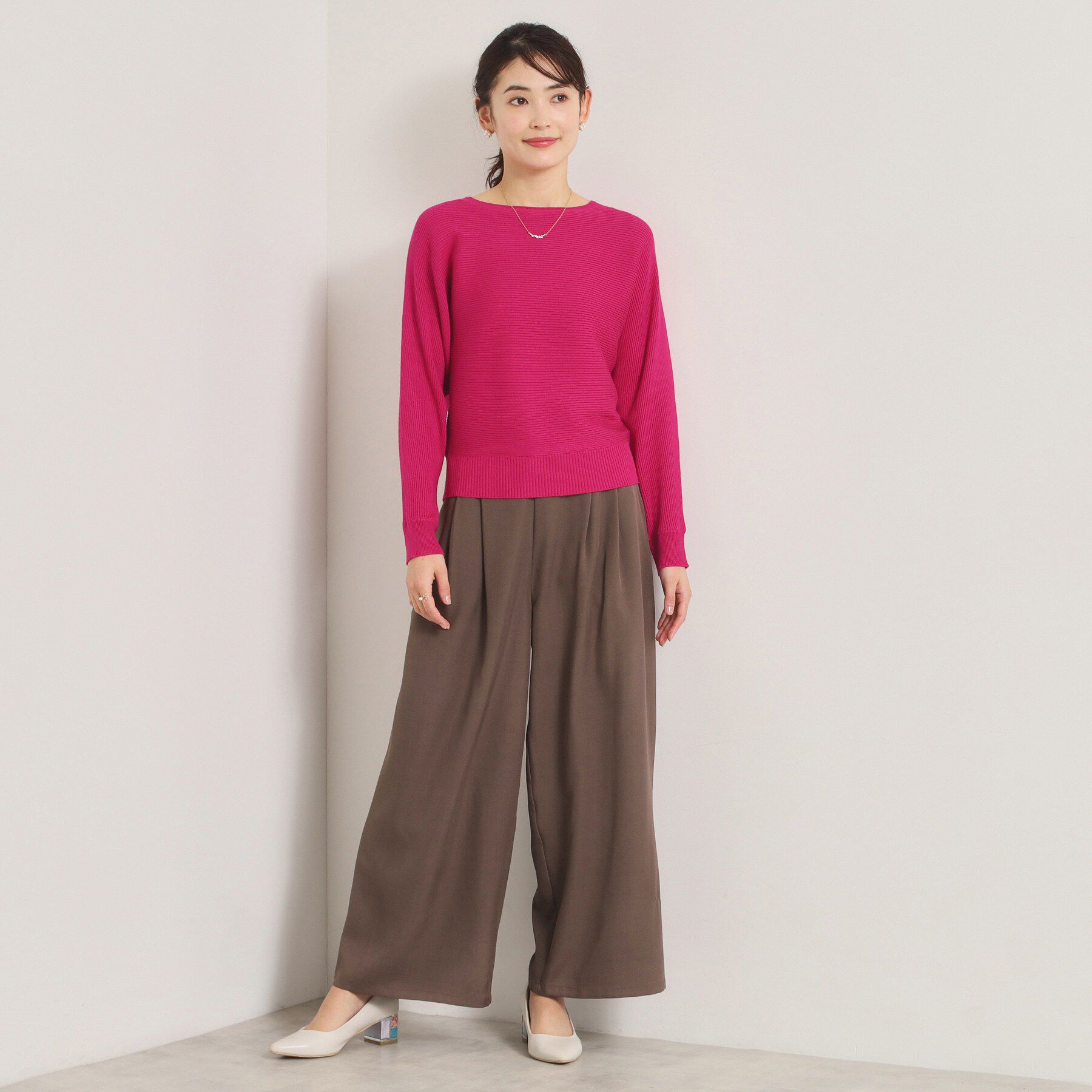 ITS&rsquo;DEMO「【洗濯機OK】花粉防止リブドルマンニット」|ニット・セーター|