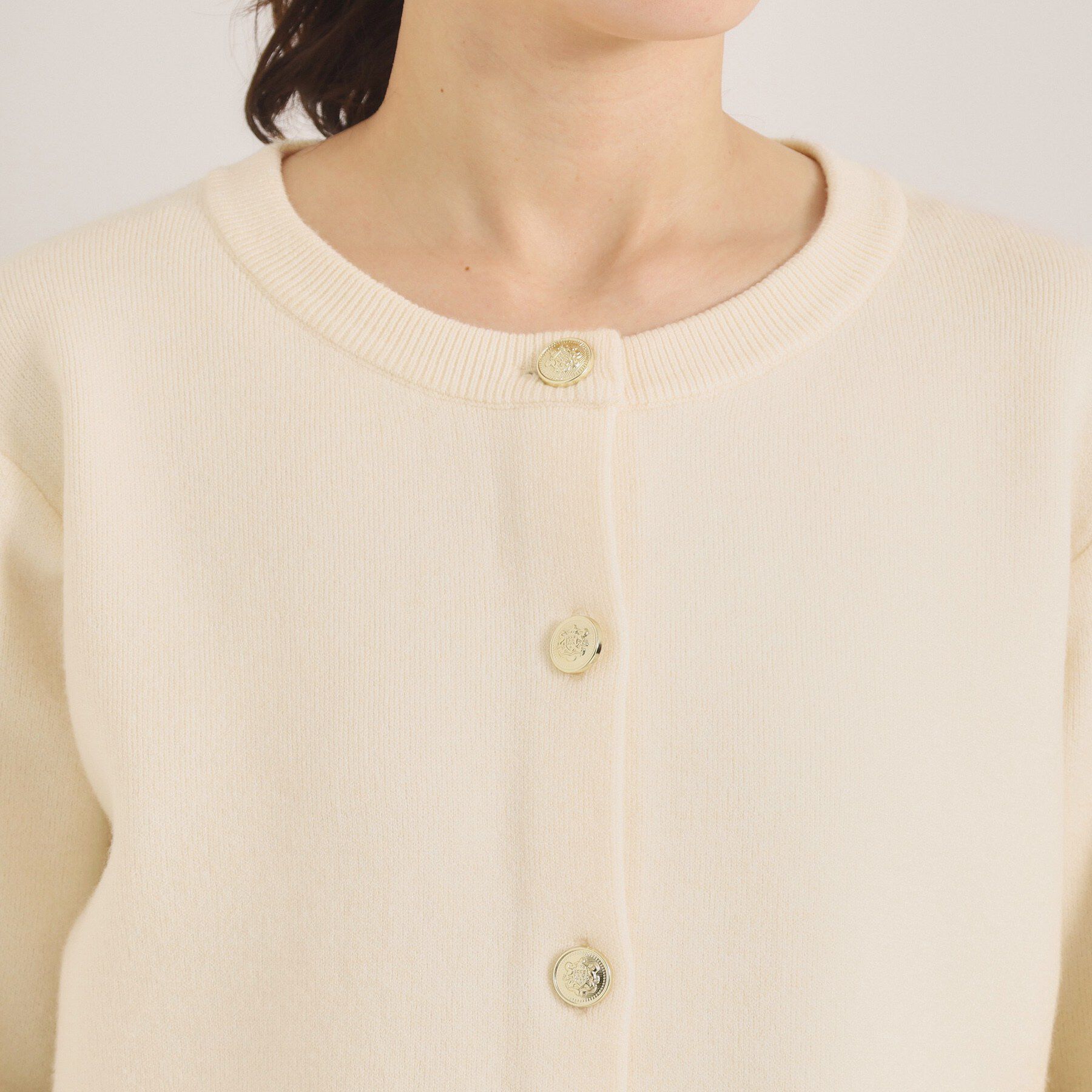 ITS&rsquo;DEMO「【花粉防止／手洗い可】ニットジャケット」|ノーカラージャケット|