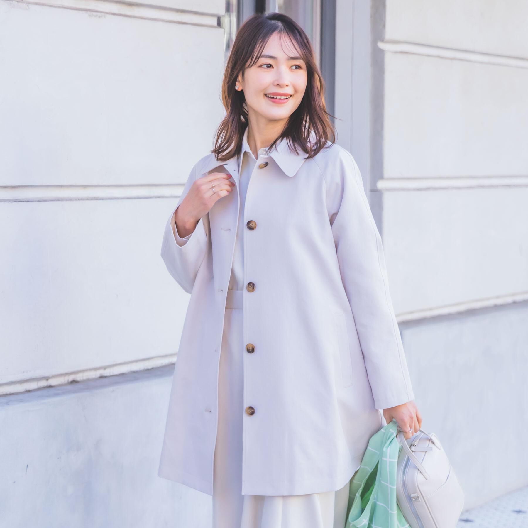 ITS&rsquo;DEMO「【撥水／花粉防止／手洗い可】ステンカラーコート」|ステンカラーコート|