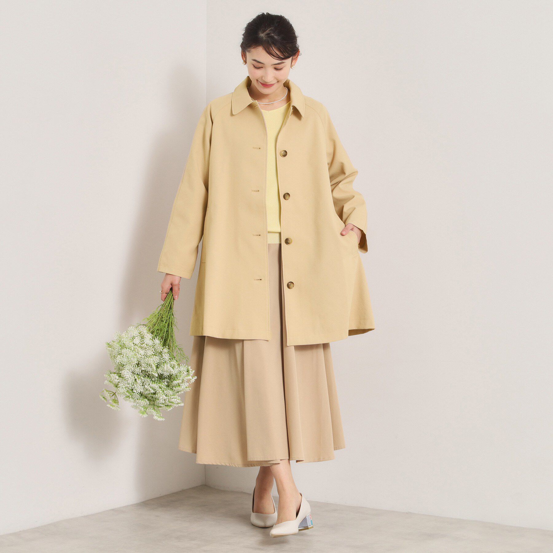 ITS&rsquo;DEMO「【撥水／花粉防止／手洗い可】ステンカラーコート」|ステンカラーコート|