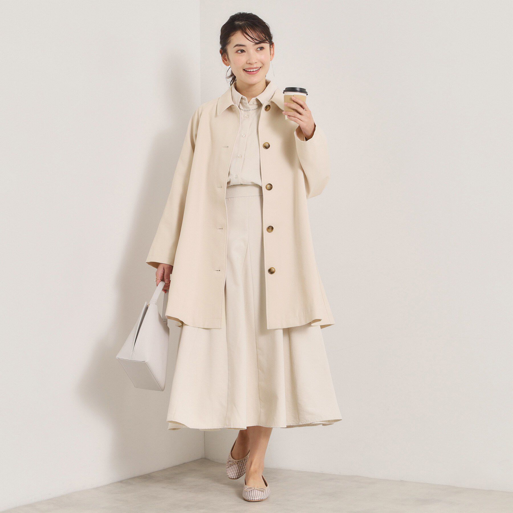 ITS&rsquo;DEMO「【撥水／花粉防止／手洗い可】ステンカラーコート」|ステンカラーコート|