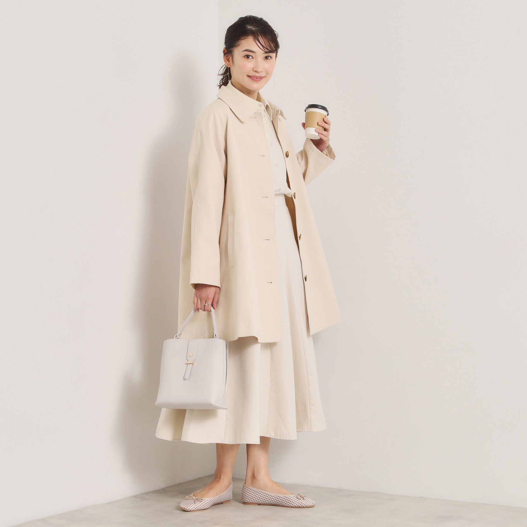 ITS&rsquo;DEMO「【撥水／花粉防止／手洗い可】ステンカラーコート」|ステンカラーコート|