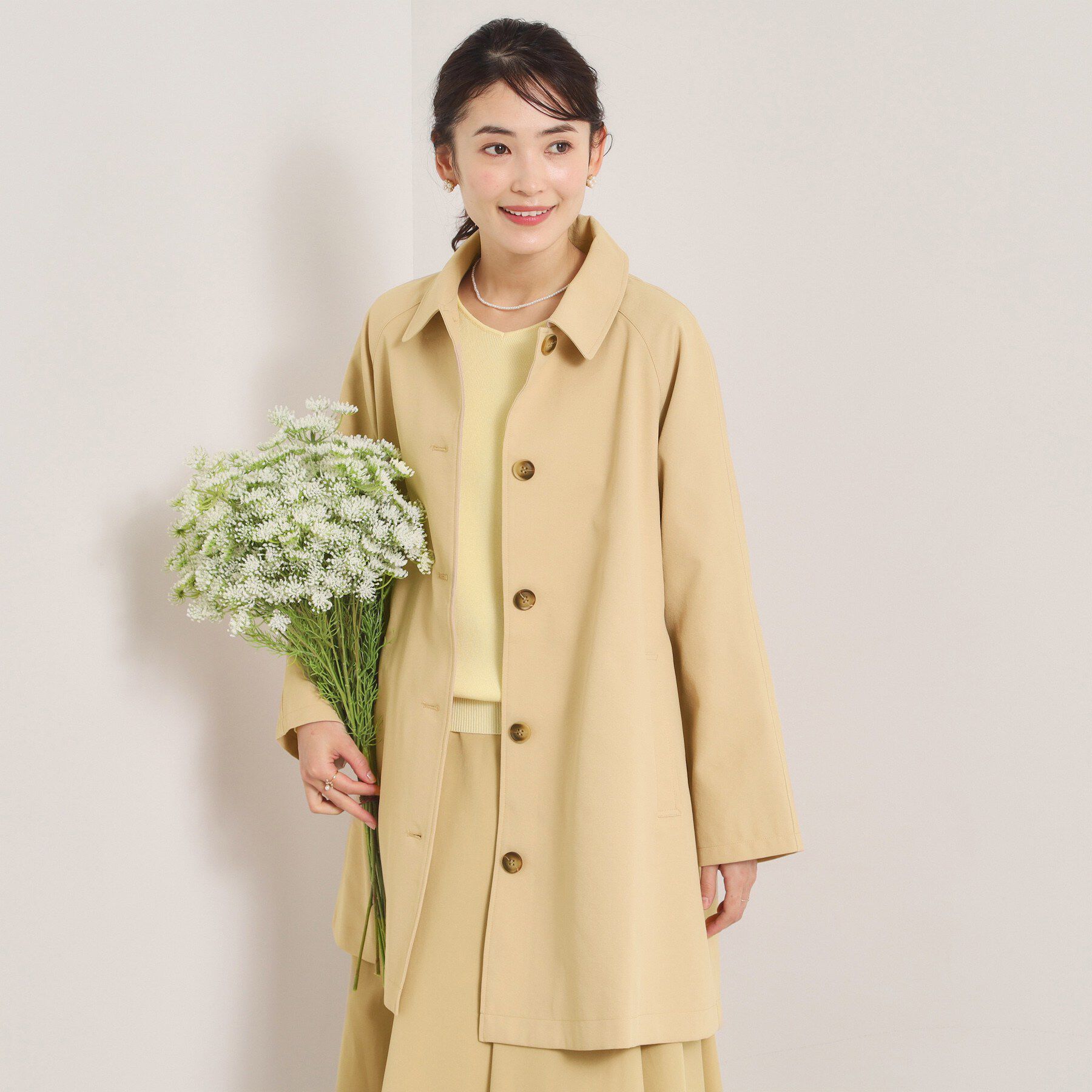 ITS&rsquo;DEMO「【撥水／花粉防止／手洗い可】ステンカラーコート」|ステンカラーコート|