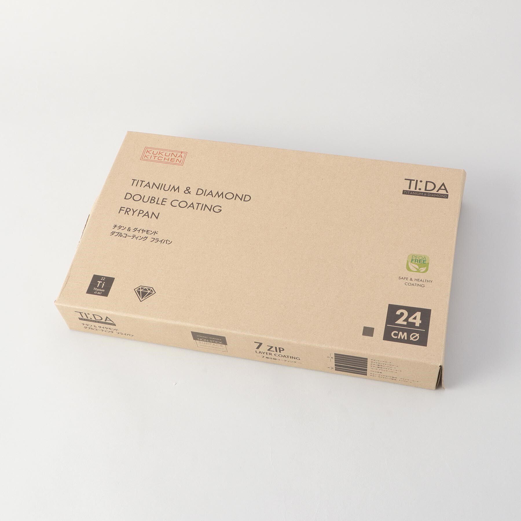212 KITCHEN STORE「チタン＆ダイヤモンドＷコーティング フライパン24cm GY ＜TI：DA ティーダ＞」|食器・キッチングッズ|
