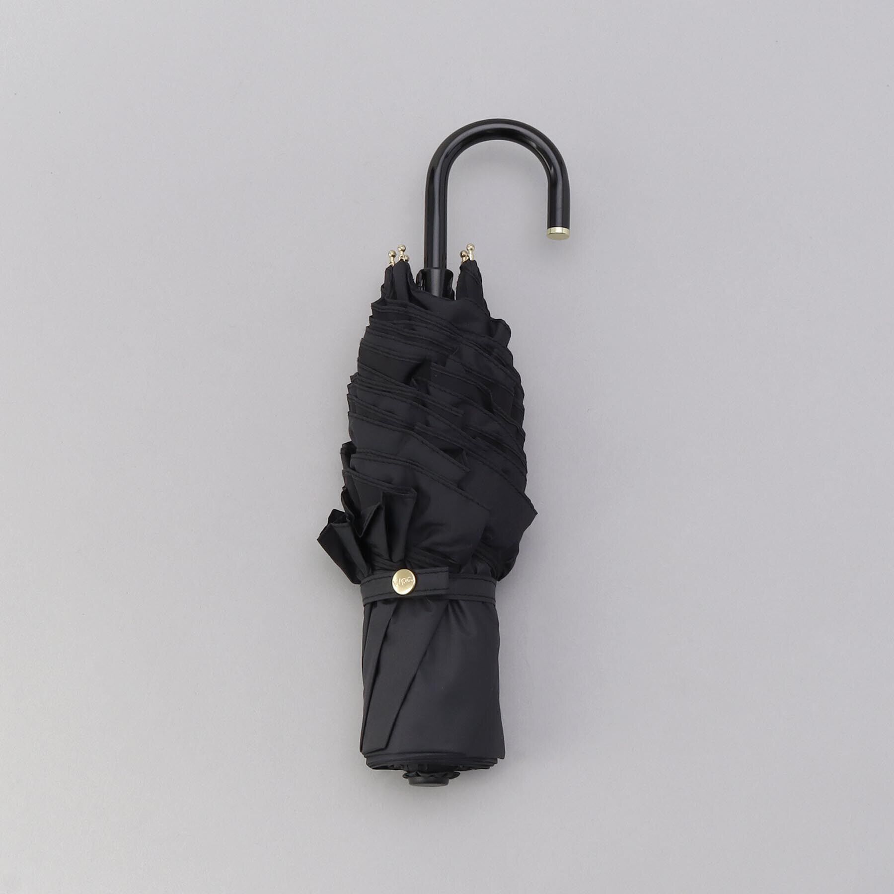 212 KITCHEN STORE「Wpc. 遮光クラシックフリル mini BK 日傘/長傘」|傘|