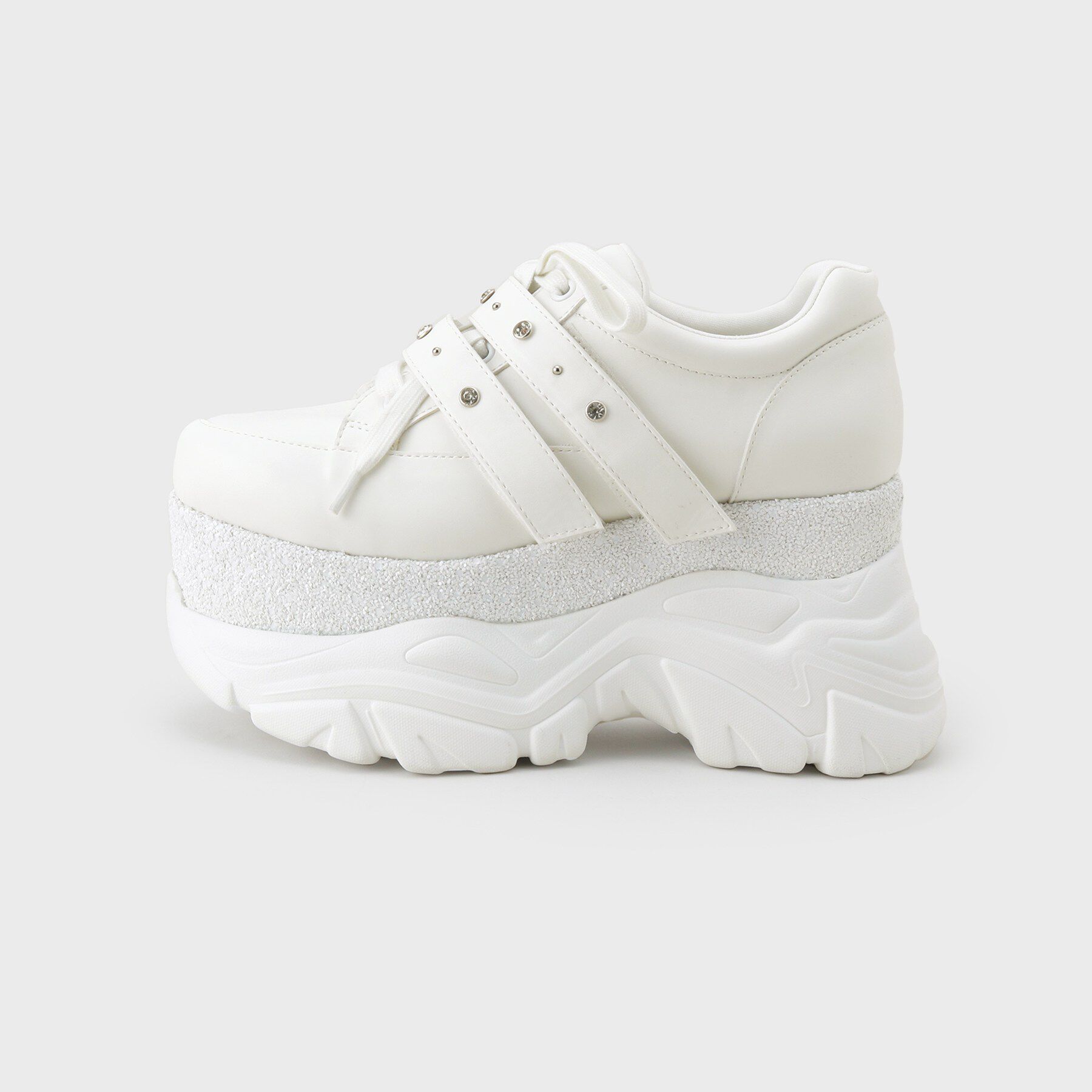 ESPERANZA「ラインストーンスタッズ厚底スニーカー」|スニーカー|