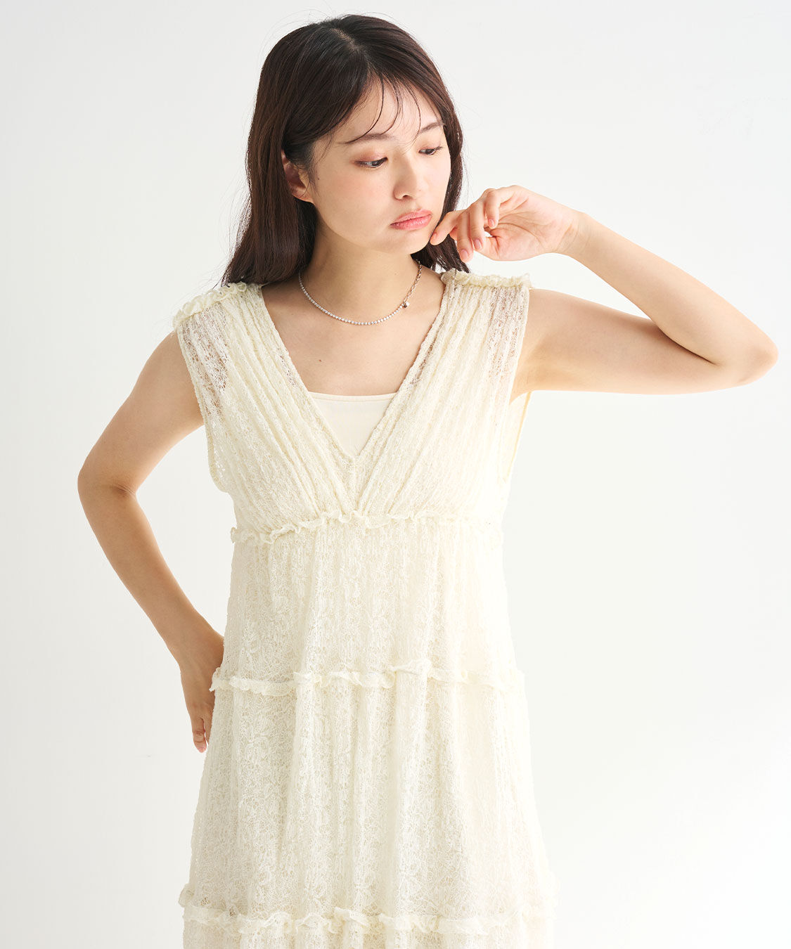 COCO DEAL「レースティアードワンピース」|ワンピース|