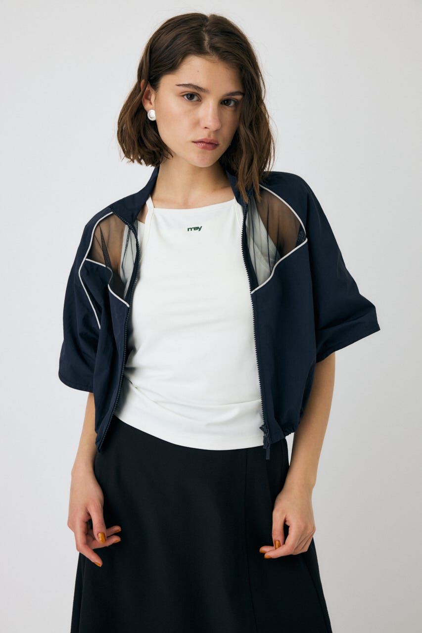 MOUSSY「PIPING HALF SLEEVE トラックジャケット」|その他|