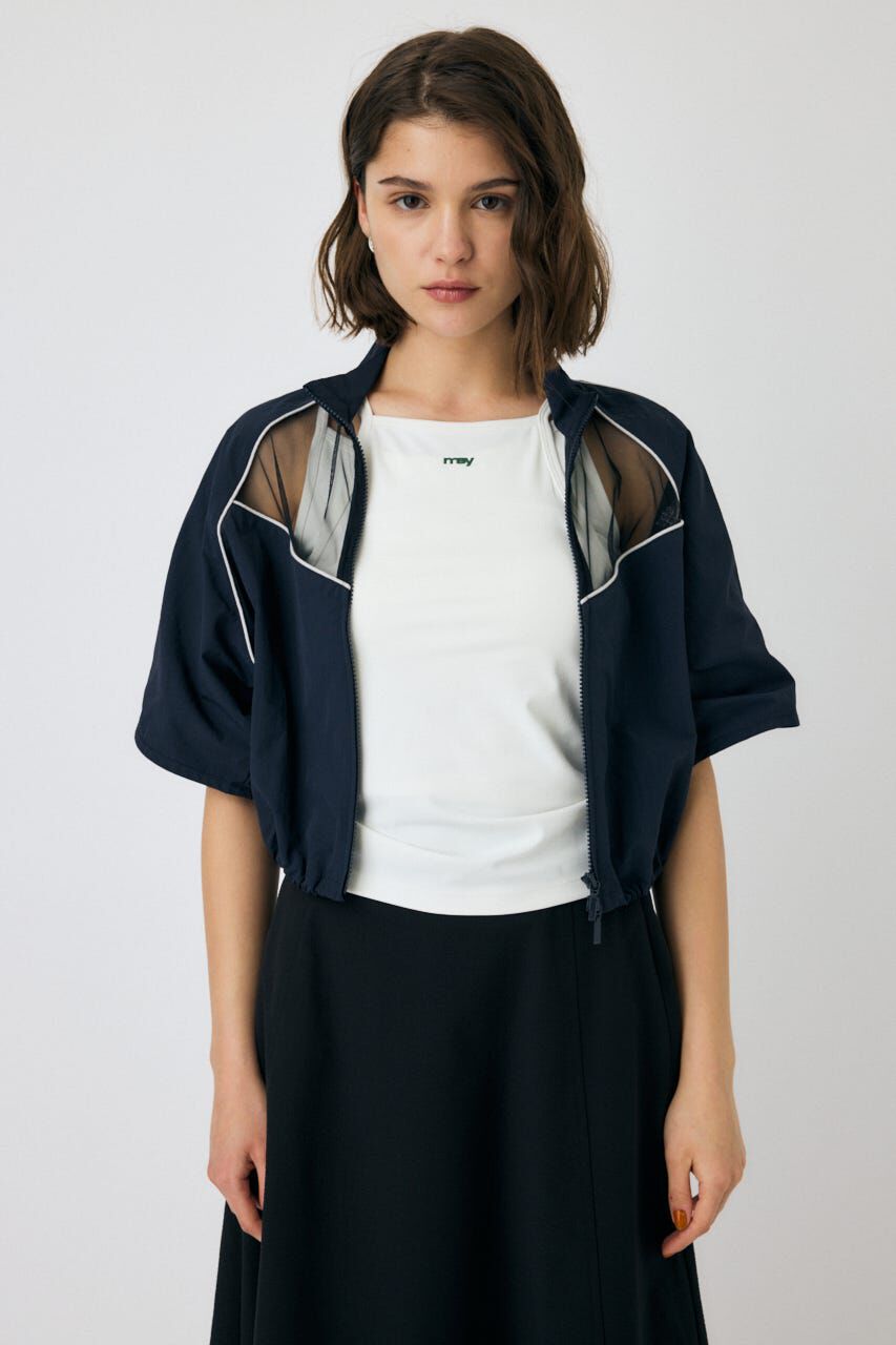 MOUSSY「PIPING HALF SLEEVE トラックジャケット」|その他|