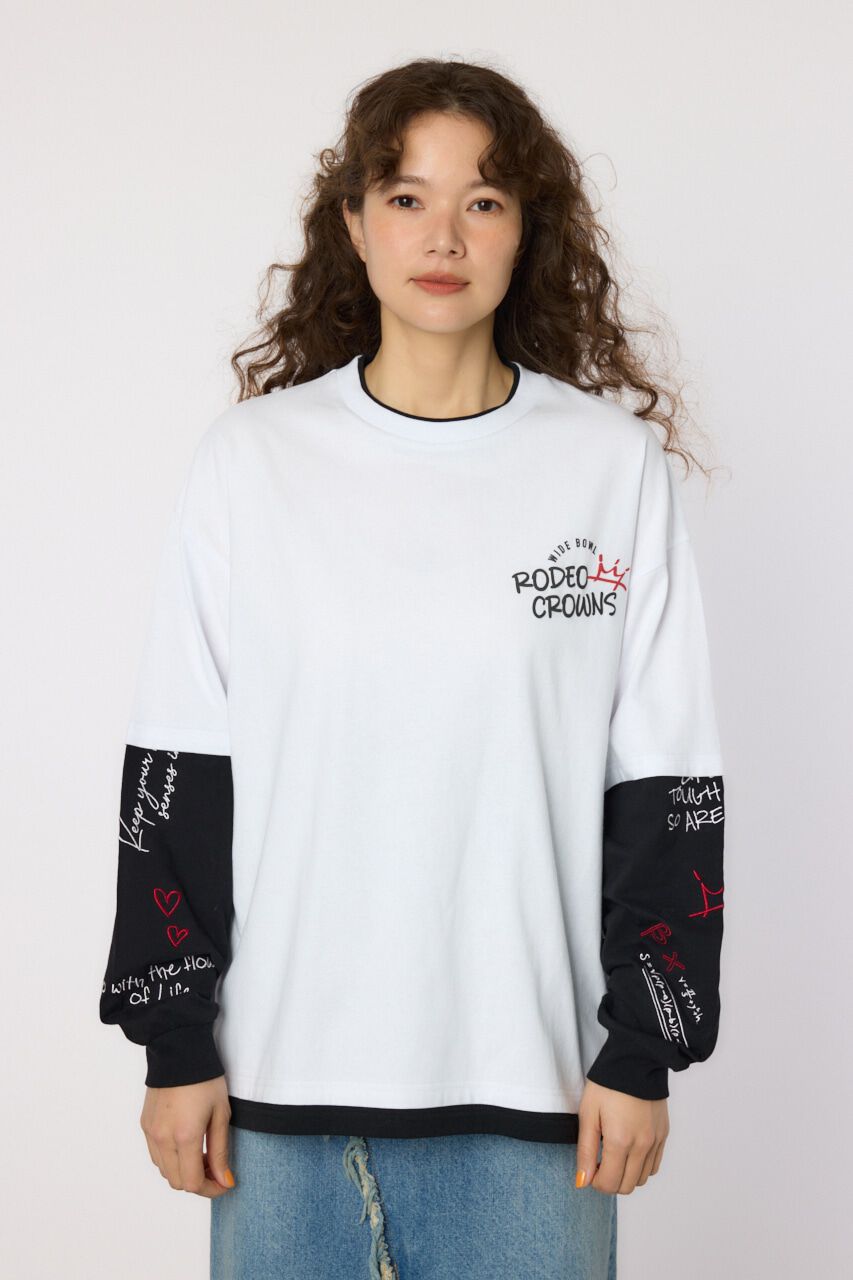 RODEO CROWNS「フェイクレイヤードロングスリーブTシャツ」|Tシャツ・カットソー|