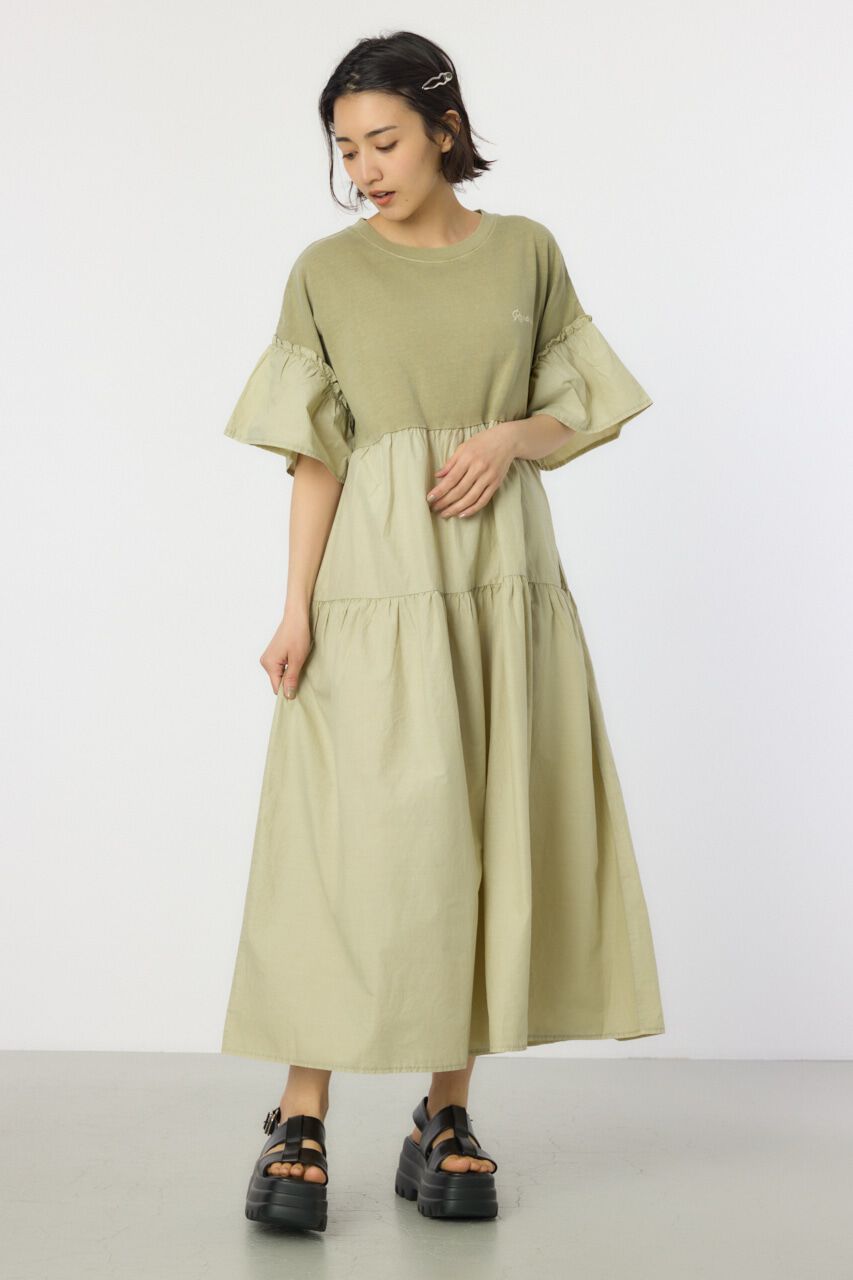 RODEO CROWNS「ピグメントドッキングティアードワンピース」|ワンピース|