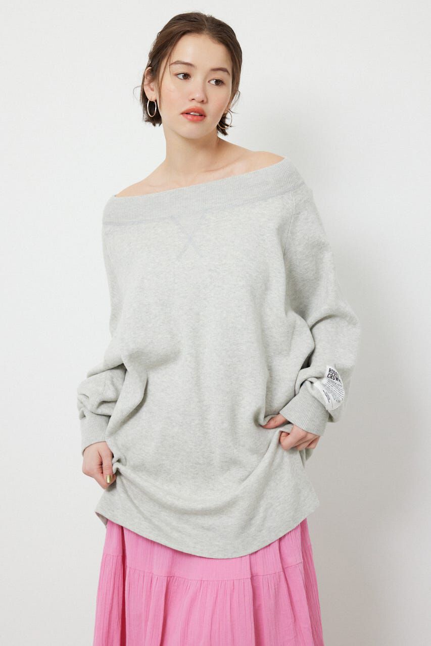 RODEO CROWNS「スウェットライクオフショルニットワンピース」|ワンピース|L/T.GRY1