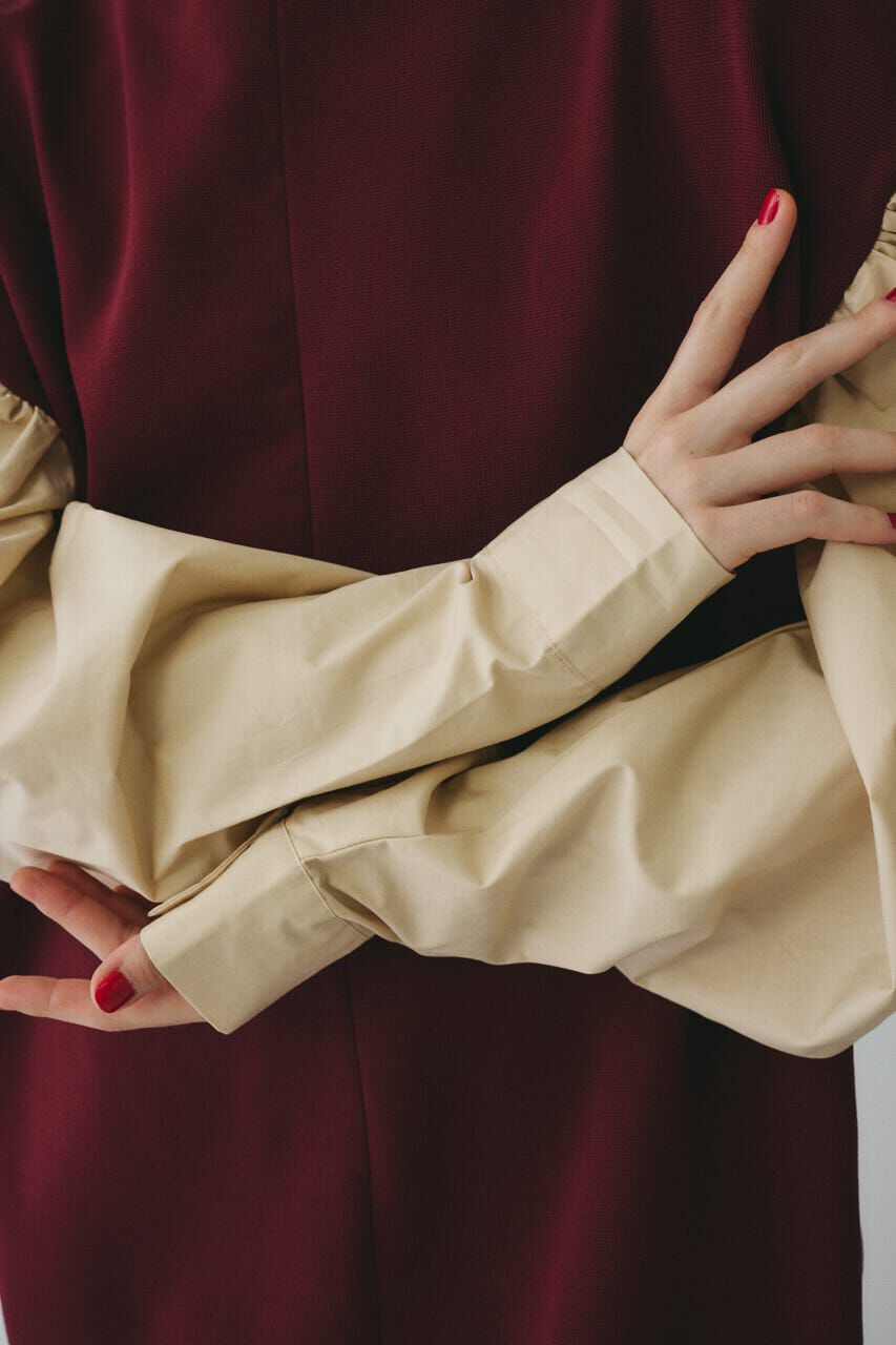 HeRIN.CYE「Volume sleeve knit dress」|ワンピース|