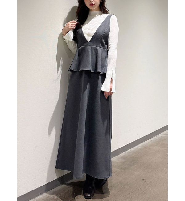 MERCURYDUO「ペプラムジャンスカ」|ジャンパースカート|