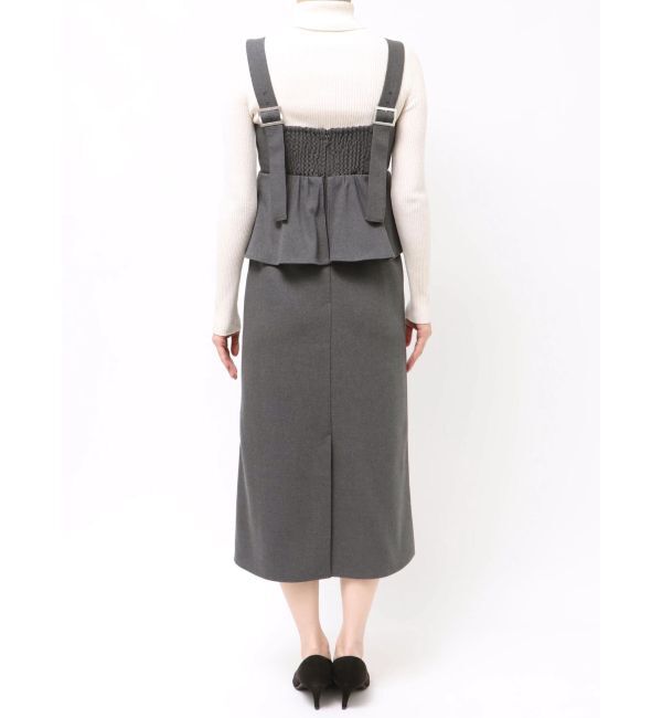 MERCURYDUO「ペプラムジャンスカ」|ジャンパースカート|