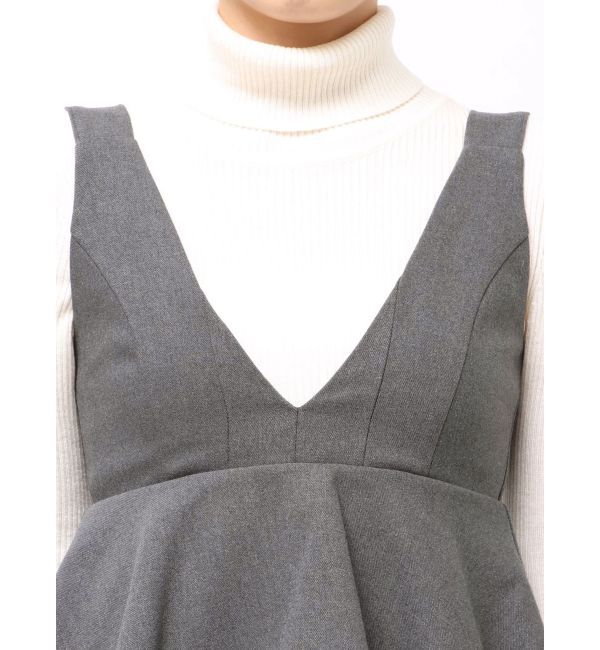 MERCURYDUO「ペプラムジャンスカ」|ジャンパースカート|