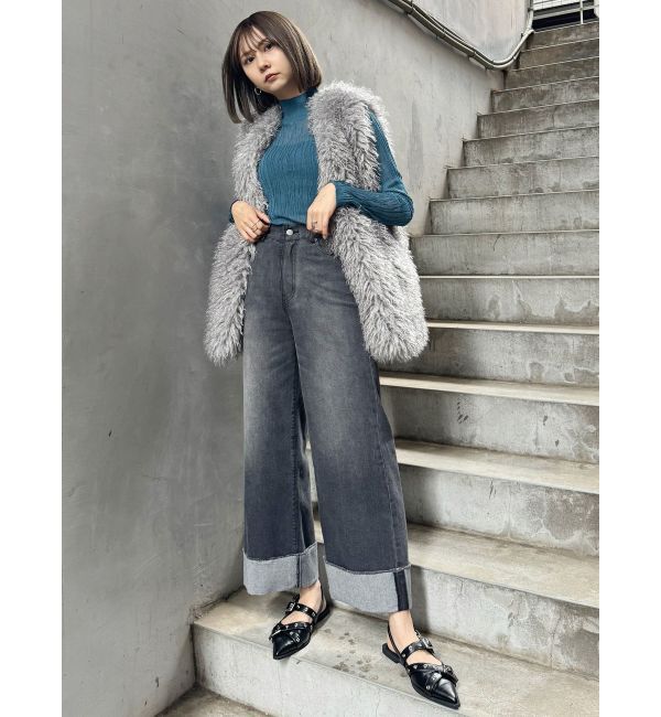 MURUA「フェイクファーオーバージレ」|ベスト・ジレ|