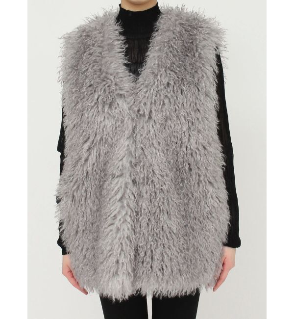 MURUA「フェイクファーオーバージレ」|ベスト・ジレ|