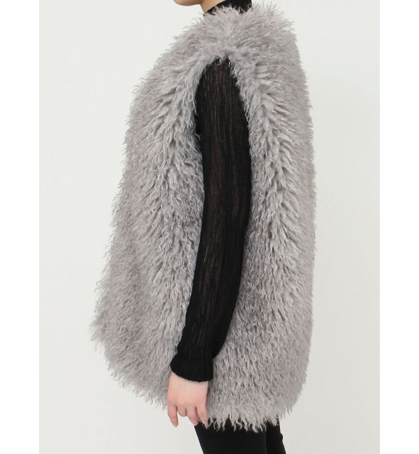 MURUA「フェイクファーオーバージレ」|ベスト・ジレ|