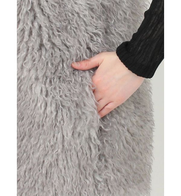 MURUA「フェイクファーオーバージレ」|ベスト・ジレ|