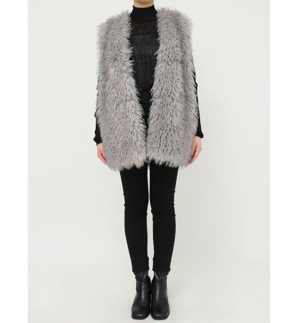 MURUA「フェイクファーオーバージレ」|ベスト・ジレ|