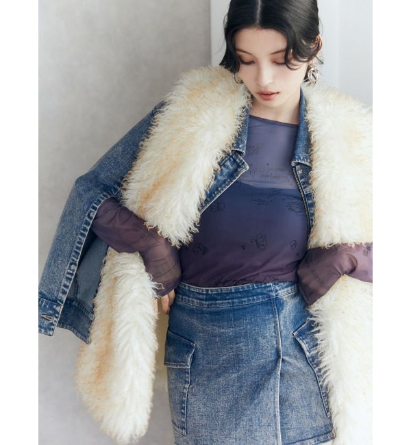 MURUA「フェイクファーオーバージレ」|ベスト・ジレ|