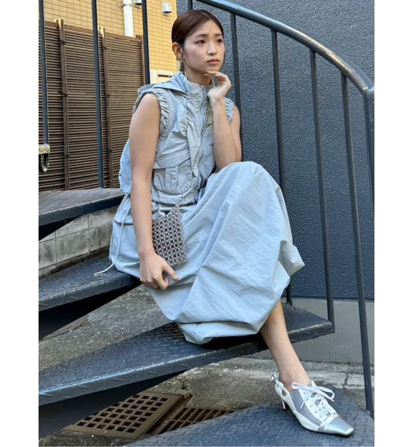 MURUA「シャーリングフードベスト【セットアップ着用可】」|ベスト・ジレ|