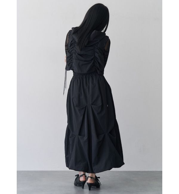 MURUA「シャーリングフードベスト【セットアップ着用可】」|ベスト・ジレ|