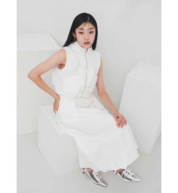 MURUA「シャーリングフードベスト【セットアップ着用可】」|ベスト・ジレ|