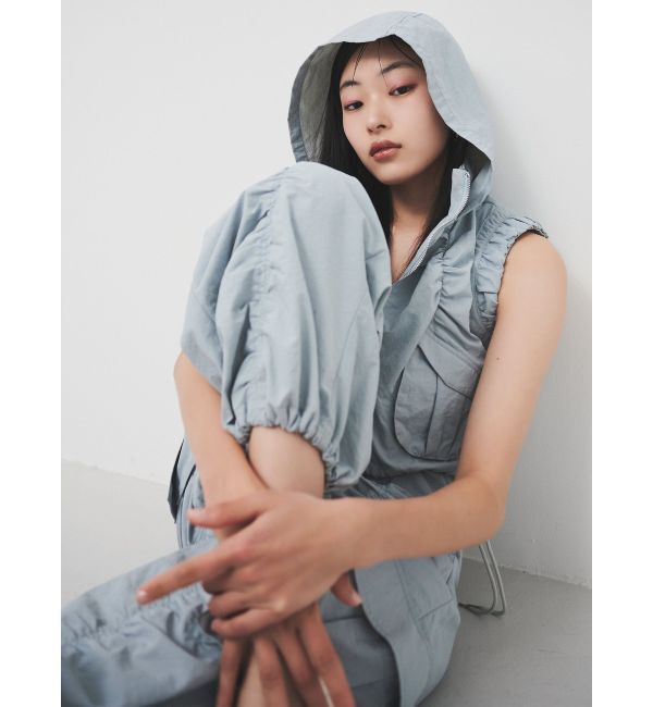 MURUA「シャーリングフードベスト【セットアップ着用可】」|ベスト・ジレ|