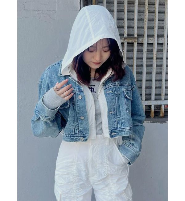 MURUA「シャーリングフードベスト【セットアップ着用可】」|ベスト・ジレ|