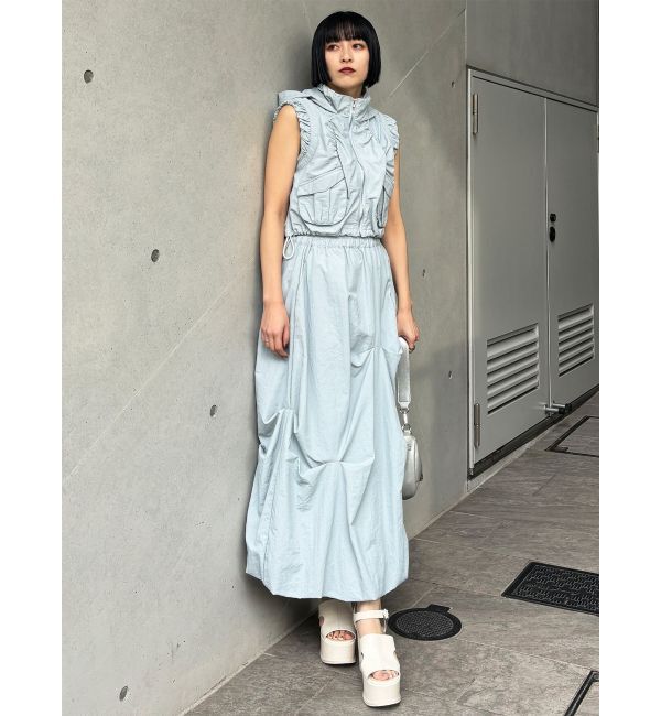 MURUA「シャーリングフードベスト【セットアップ着用可】」|ベスト・ジレ|