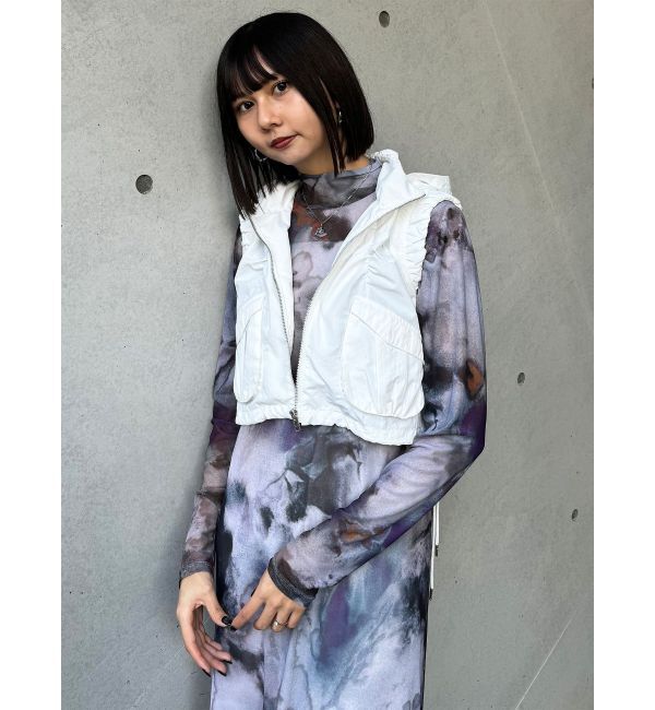 MURUA「シャーリングフードベスト【セットアップ着用可】」|ベスト・ジレ|