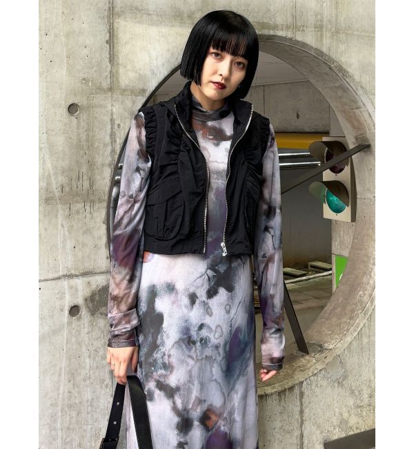 MURUA「シャーリングフードベスト【セットアップ着用可】」|ベスト・ジレ|