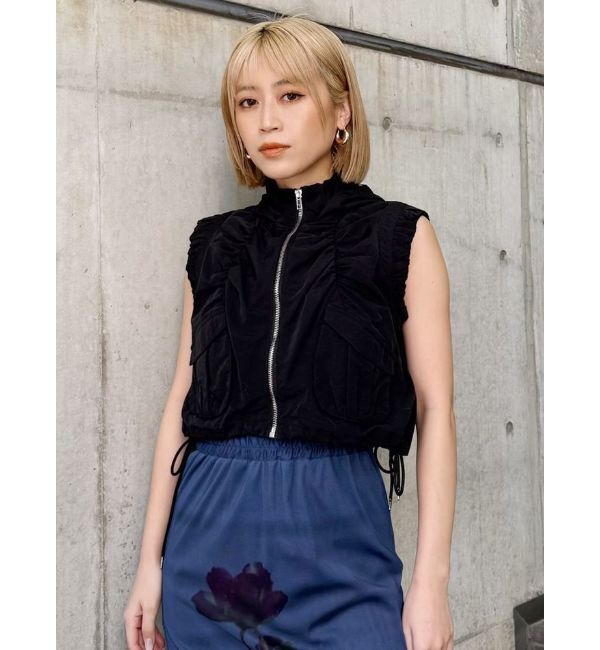 MURUA「シャーリングフードベスト【セットアップ着用可】」|ベスト・ジレ|