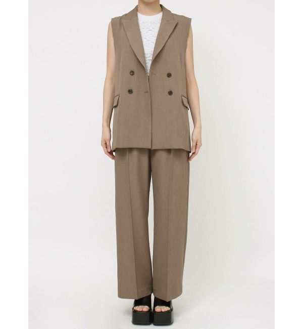 MURUA「ピークドラペルダブルミドルジレ」|ベスト・ジレ|