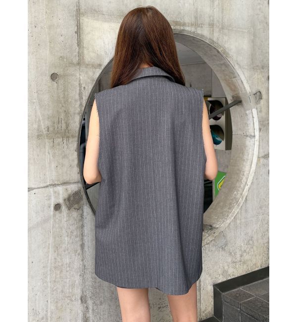 MURUA「ピークドラペルダブルミドルジレ」|ベスト・ジレ|