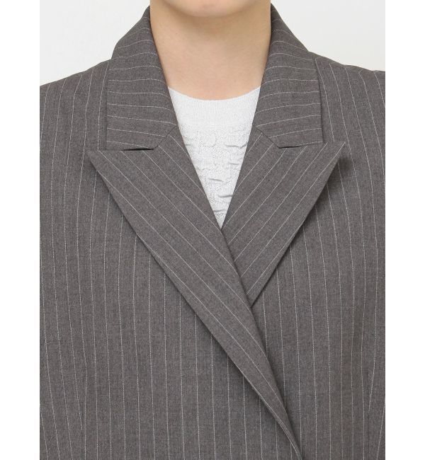 MURUA「ピークドラペルダブルミドルジレ」|ベスト・ジレ|