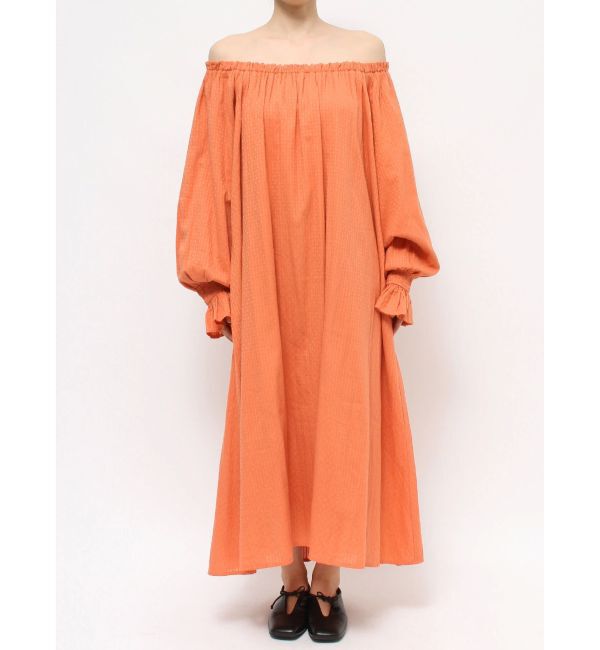 Ungrid「オフショルギャザーボリュームワンピース」|ワンピース|