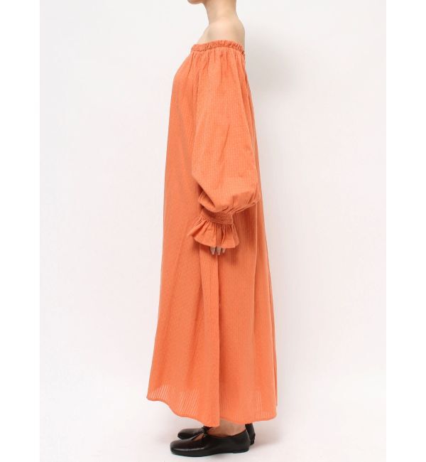 Ungrid「オフショルギャザーボリュームワンピース」|ワンピース|