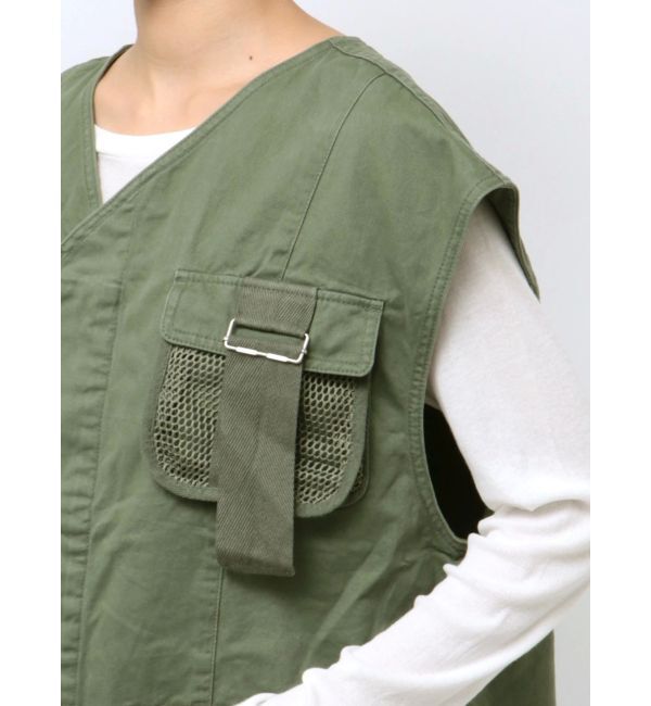 Ungrid「メッシュコンビミリタリーベスト」|ベスト・ジレ|