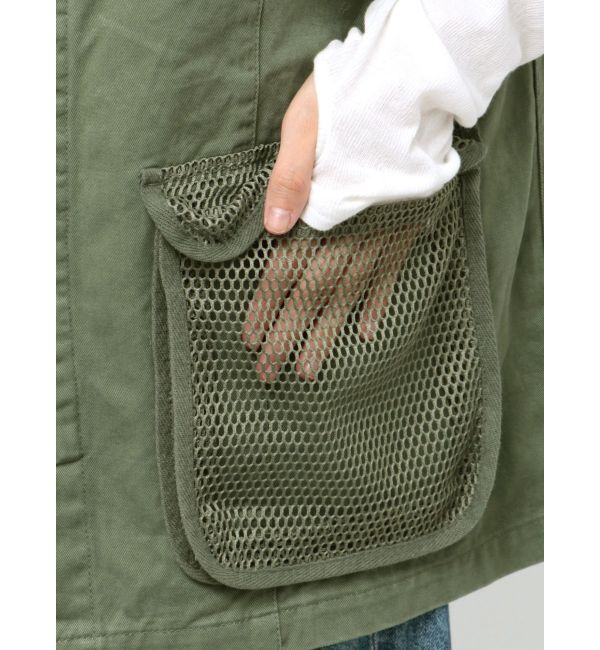 Ungrid「メッシュコンビミリタリーベスト」|ベスト・ジレ|