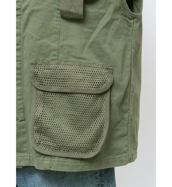 Ungrid「メッシュコンビミリタリーベスト」|ベスト・ジレ|