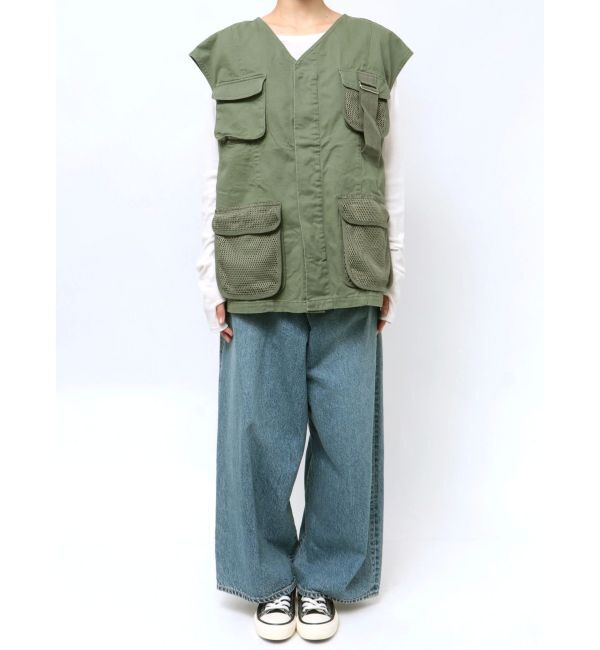 Ungrid「メッシュコンビミリタリーベスト」|ベスト・ジレ|