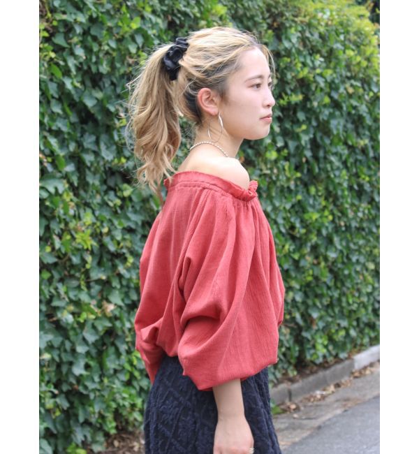 Ungrid「楊柳オフショルボリュームブラウス」|シャツ・ブラウス|