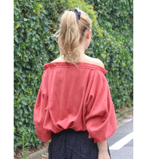 Ungrid「楊柳オフショルボリュームブラウス」|シャツ・ブラウス|