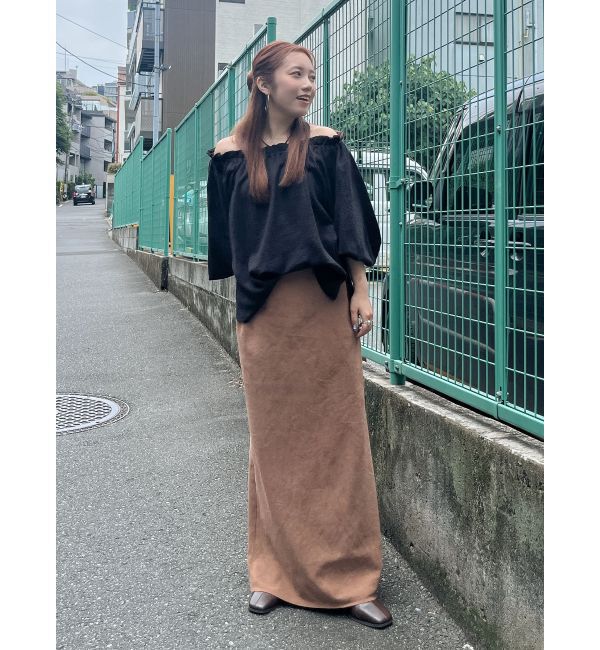 Ungrid「楊柳オフショルボリュームブラウス」|シャツ・ブラウス|