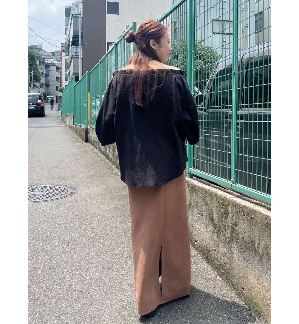 Ungrid「楊柳オフショルボリュームブラウス」|シャツ・ブラウス|