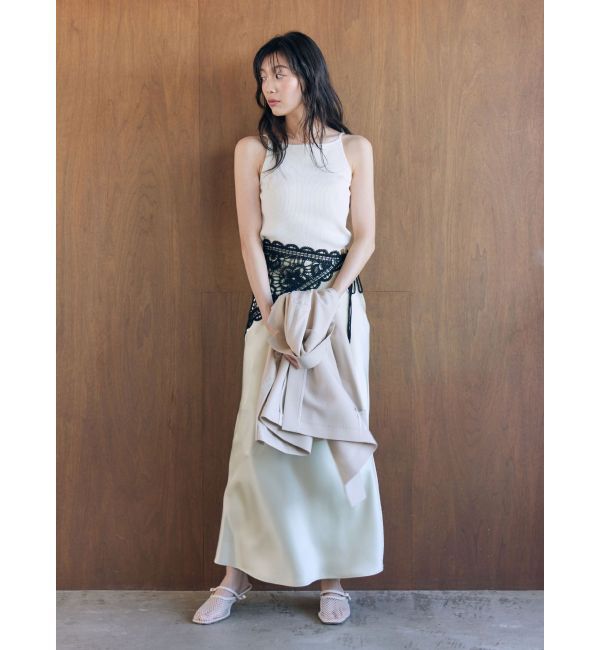 LAGUNAMOON「ボートネックニットタンク」|タンクトップ|